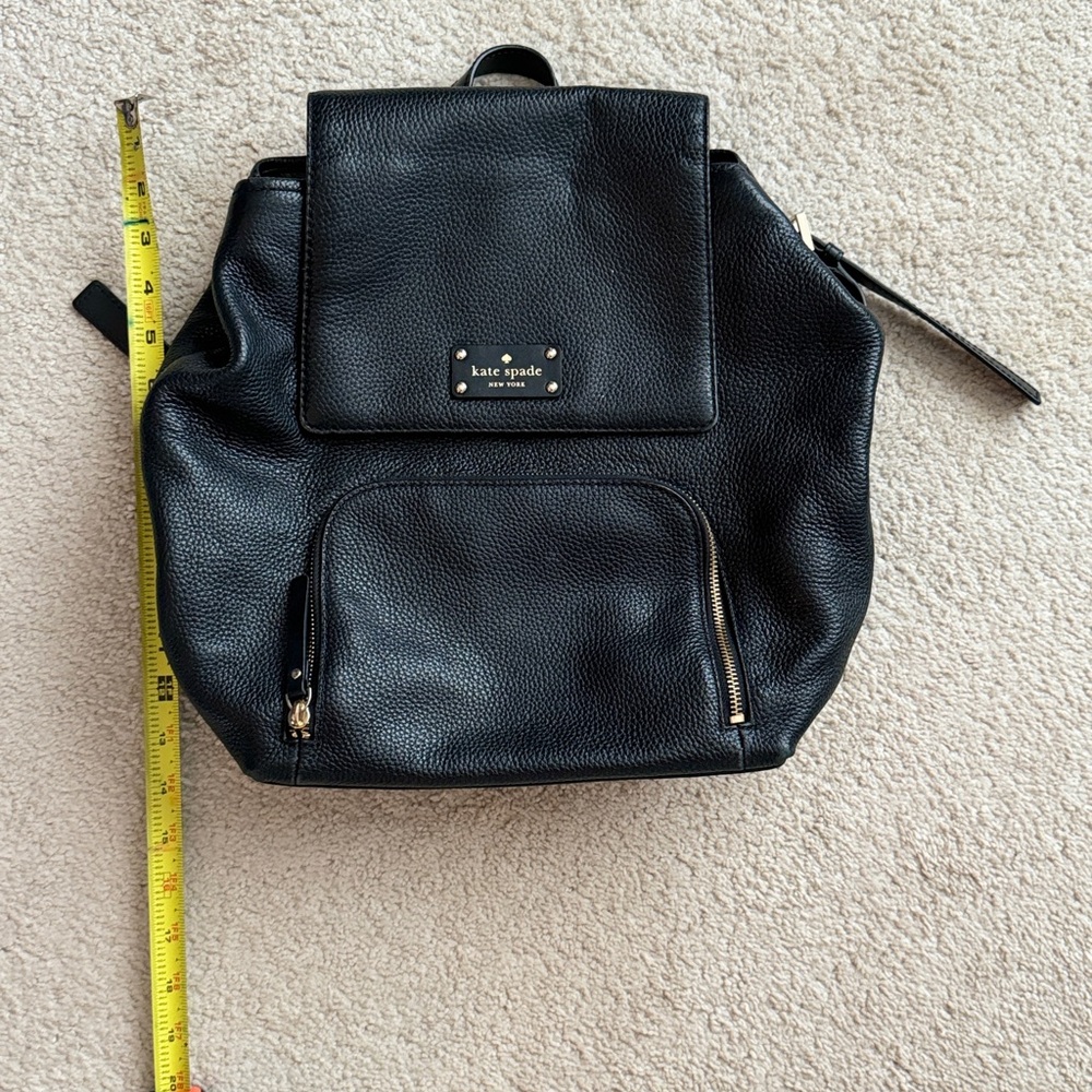 Black Kate Spade Leather Backpack - Picture 2 of 6